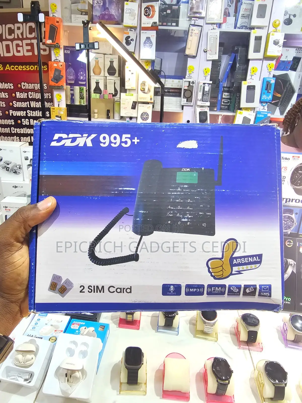 Ddk 995+ Wireless Table Phone With Dual Sim