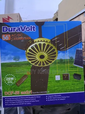 Dura Volt Solar Ac/Dc Fan