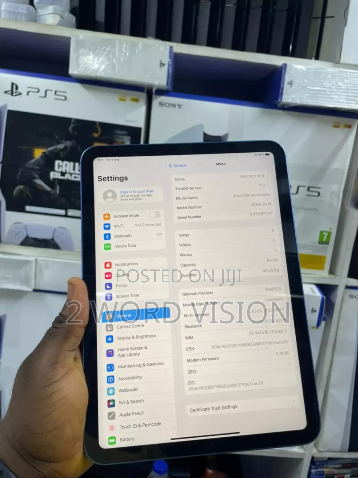Apple iPad 10.2 (2020) 64 GB Blue