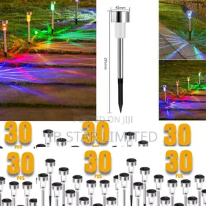 Breathtaking Garden 180pcs Multi-Color Lawn Solar Lights