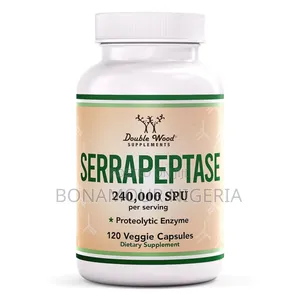 Double Wood Serrapeptase 240000 Spu X120 Veg Caps