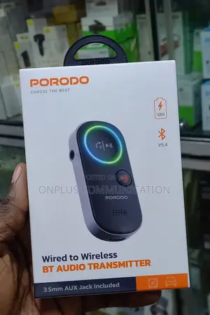 Porodo Wired to Wireless Bt Audio Transmitter