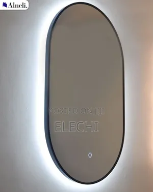 Black Light Black Frame Led Mirror