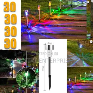 Effortless Grandeur: 120 Multi-Color Garden Lawn Solar Light