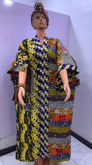 Comfortable Ankara Boubou/Abaya Like Free Gowns