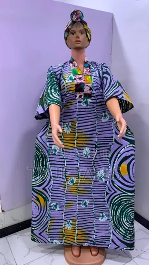Comfortable Ankara Boubou/Abaya Like Free Gowns