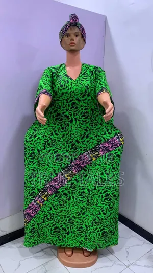 Comfortable Readymade Ankara Boubou/Abaya Free Size Gown