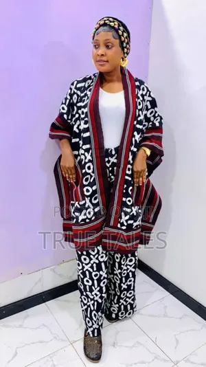 Aso Oke+ Ankara Kimono After Dress Robe With Palazzo Pants