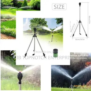 Unleash Total Coverage: 360° Rotating Sprinkler Tripod Stand