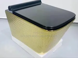 Black and Gold Concealed Wc