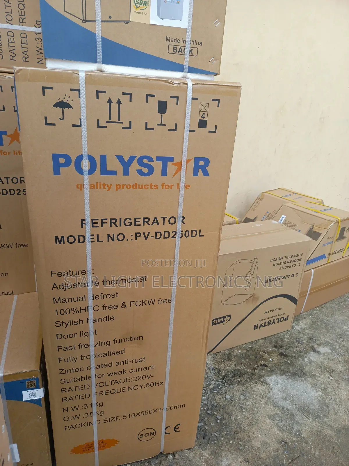 250 Liters Refrigerator Polystar