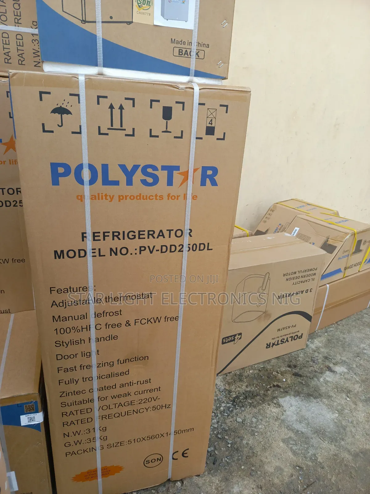 250 Liters Refrigerator Polystar