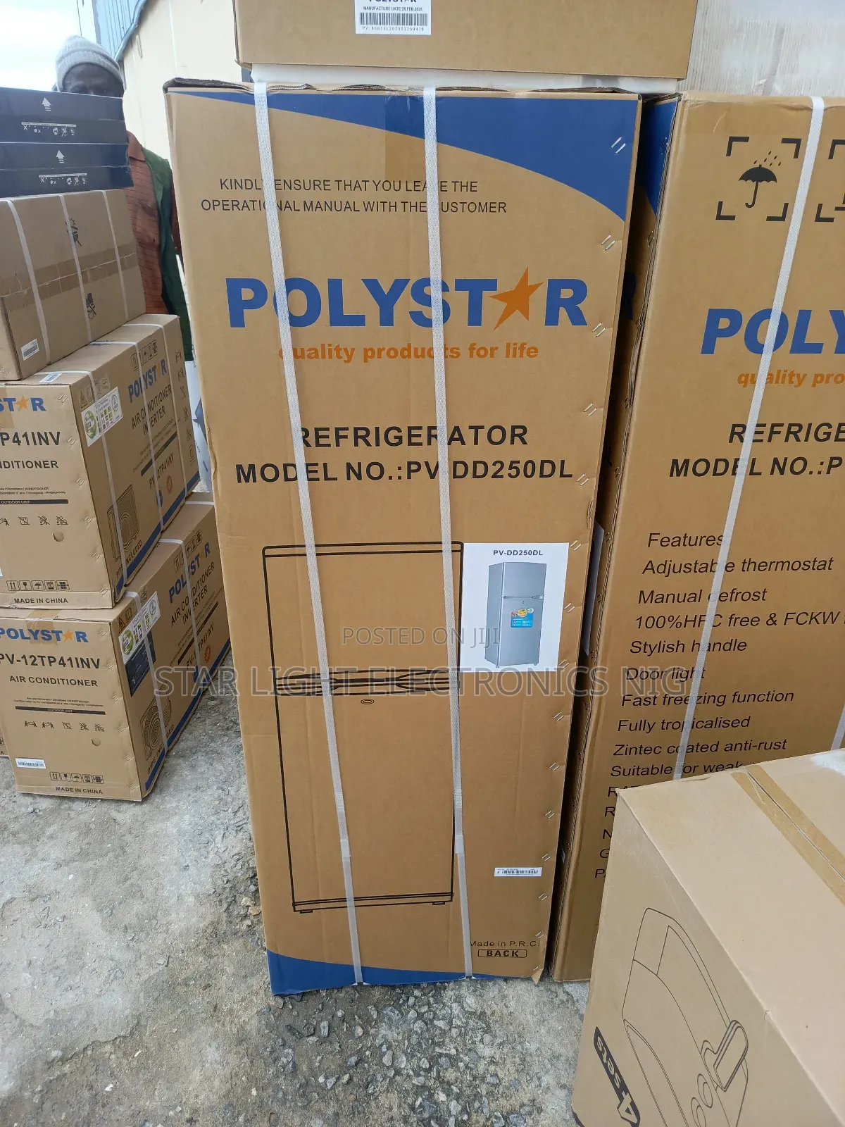 250 Liters Refrigerator Polystar