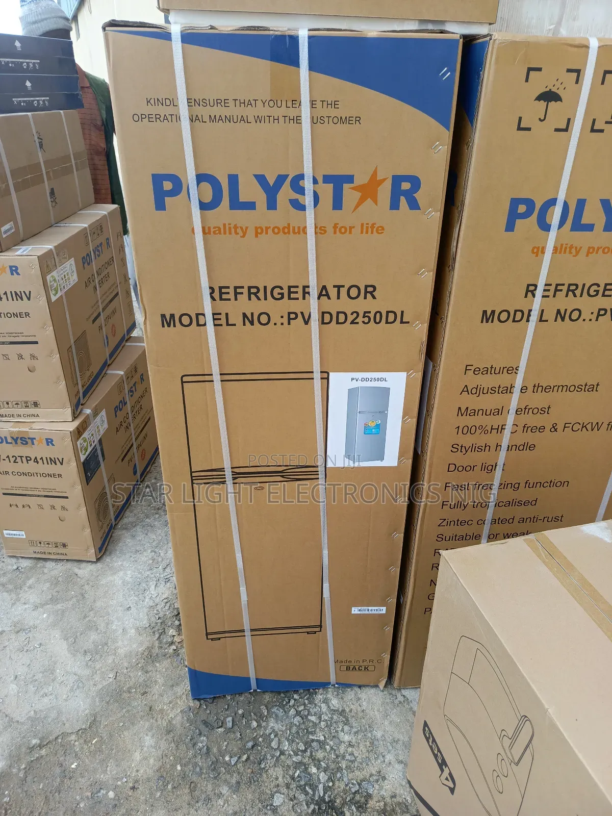 250 Liters Refrigerator Polystar