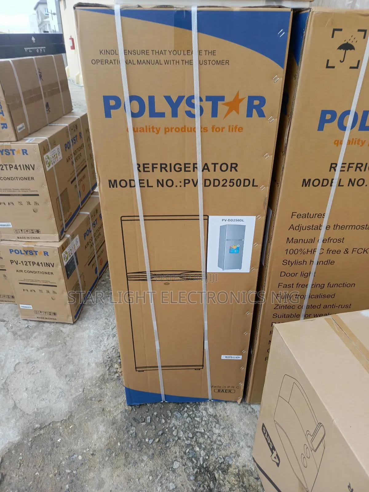 250 Liters Refrigerator Polystar
