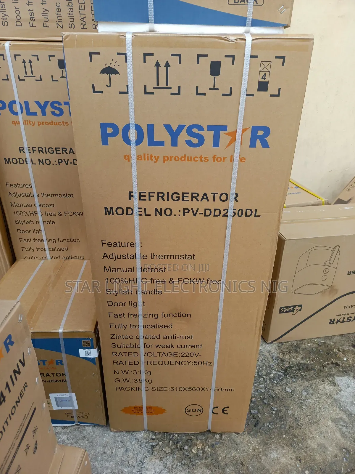 250 Liters Refrigerator Polystar