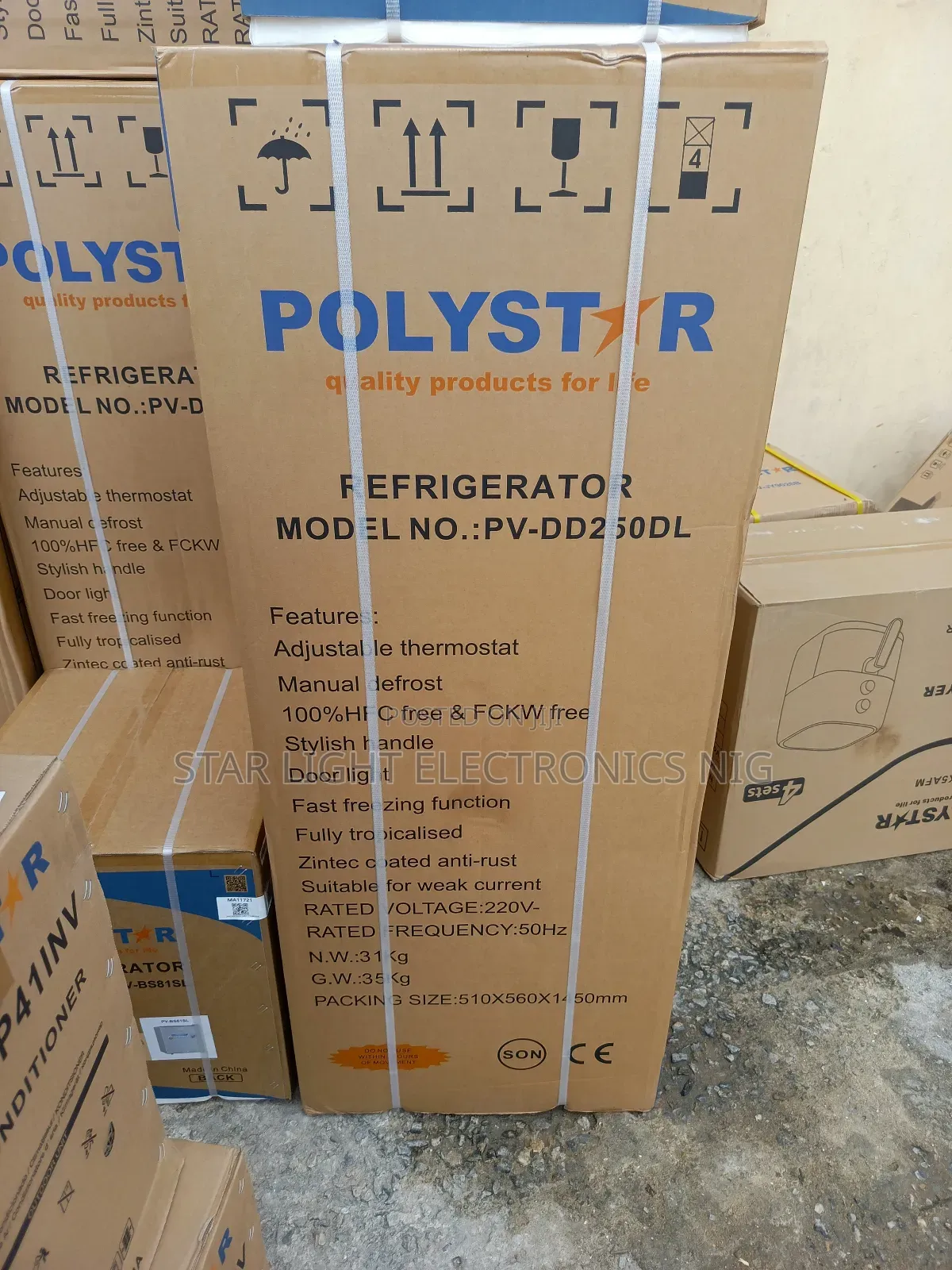 250 Liters Refrigerator Polystar