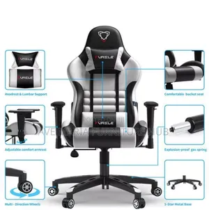 Furgle Ergonomic Gaming Chair, Adjustable/Swivel