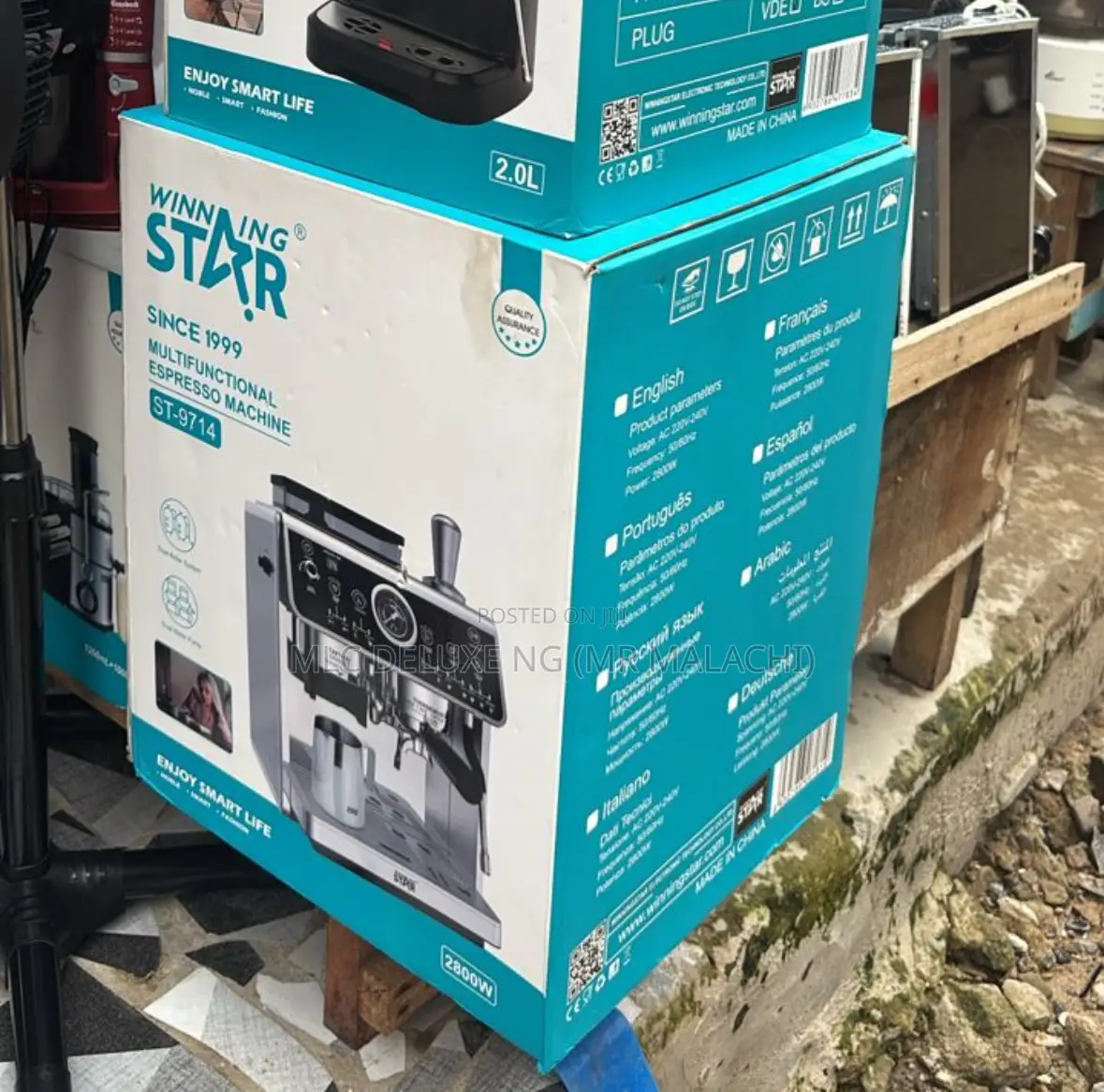 Semi Industrial Coffee Espresso Machine With Grinder (Star)