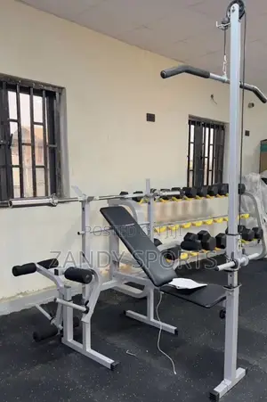 Weight Bench With Latpole 101