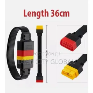 Obd2 to Obd2 Cable 36cm Diagnostic Obdii Extension Cable Car