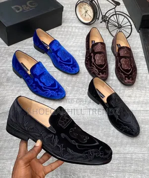 Dg Damask Suede Loafers Shoes in Big Sizes 40-50