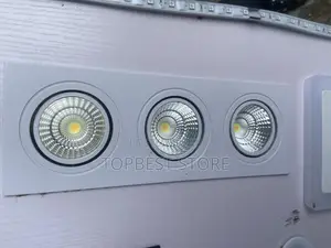 Square Recessed Cob Downlight Triple Color