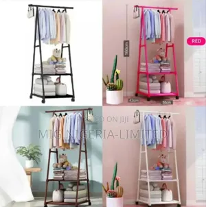 Triangular Shape Cloth and Bag Racks Storage