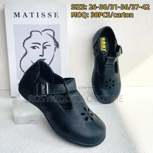 Leather Girls School Shoes