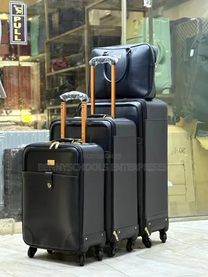 Set of 4 Good Quality Leather PVC Leather Boxes
