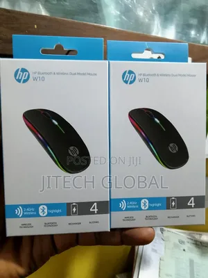 Hp W10 Dual Mode Rechargeable Bluetooth Wireless Mouse