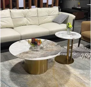 Marble Center Table and Stool