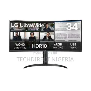34" 34wr55qk Ultrawide QHD Curved Monitor With Usb Type-C