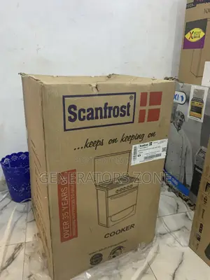 Scanfrost 50x50 Gas Cooker 4 Burners + Oven for Easy Cooking