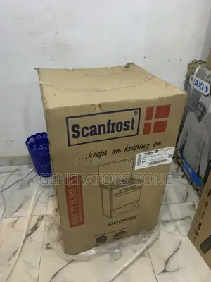 Scanfrost Sf5401b Gas Cooker Durable Oven, Efficient Burners