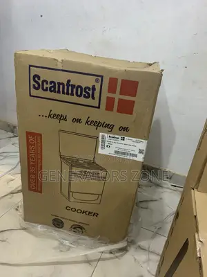 Cook Smart With Scanfrost Sf5401b 4-Burner Gas Cooker + Oven