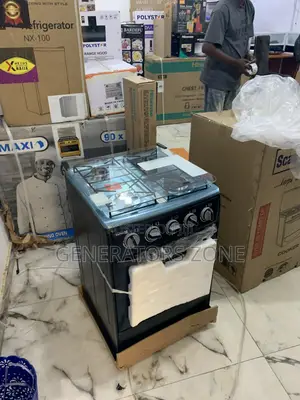 Powerful 4-Burner Gas Cooker With Oven – Scanfrost Sf5401b