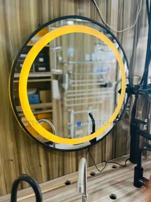3 Colored LED Moon Light Mirror With Handle