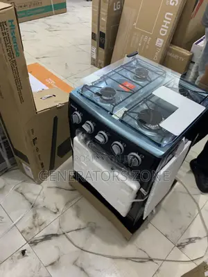 Scanfrost 4-Burner Gas Cooker With Double Glass Oven Door