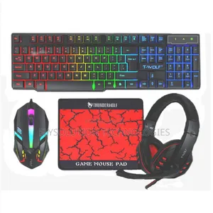 T-Wolf 4-in-1 Gaming Combo - RGB Keyboard Headset Mouse