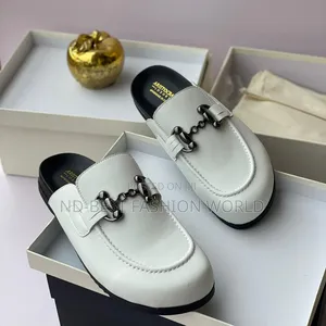 Aristocrats White Leather Half Shoe