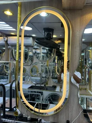 100x60cm Gold Framed Dressing/Salon Led Mirror