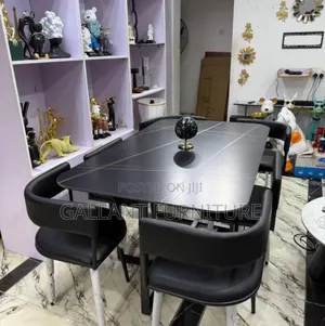 Luxury Marble Dining Table With Six Chairs