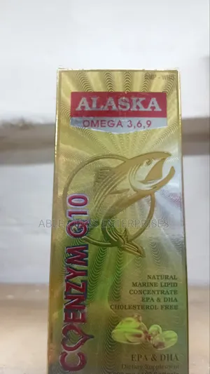 Alaska Omega 3,6,9 With Coenzym Q10 Dietary Supplement.