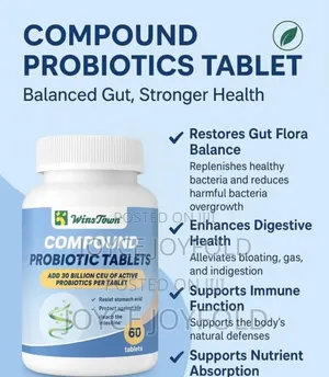 Compound Probiotics Tablet - For Gut Healing.