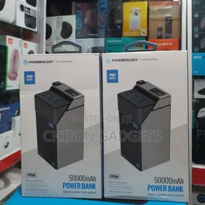 Powerology 50000mah Power Bank 65w 3xpd Typec and 3x Usb -A
