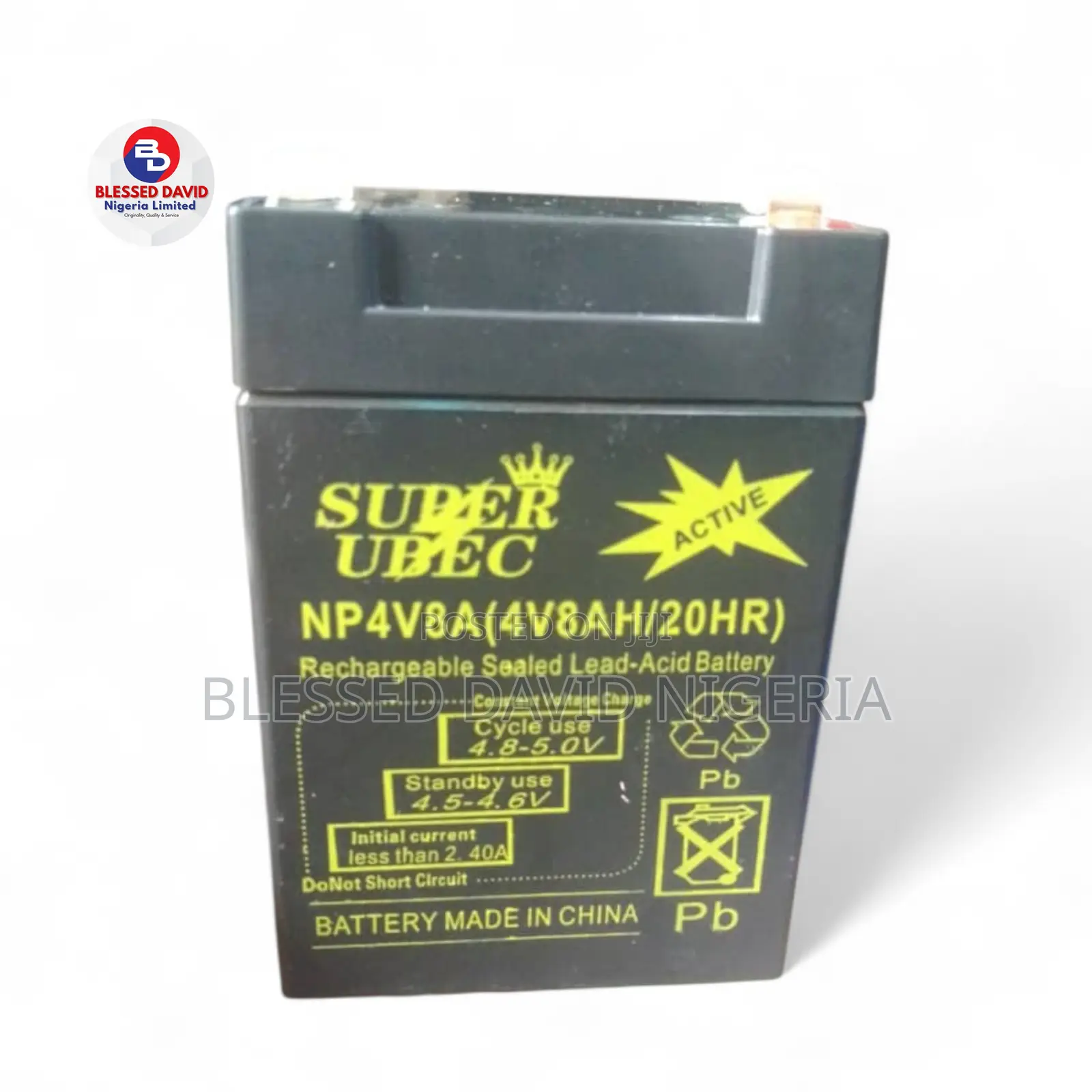 Suber Ubec 4v 8ah Replacement Battery