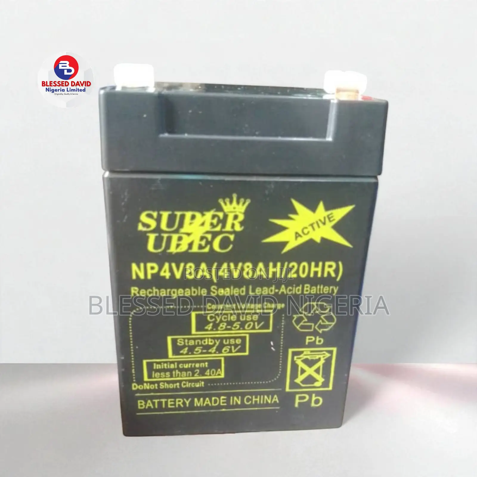 Suber Uber Battery 4v 8ah