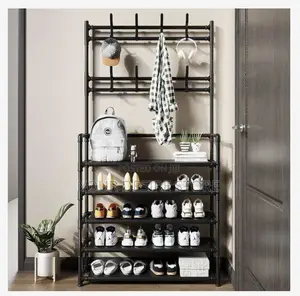 Modern 5 Tier 80cm Multi Functional Shoe and Hat Rack