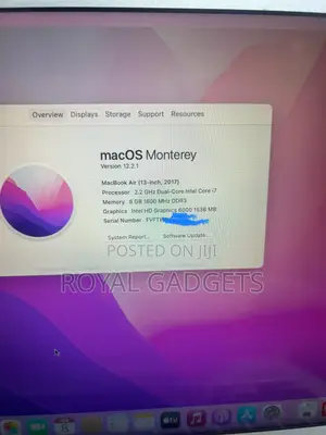 Laptop Apple MacBook Air 2017 8GB Intel Core i7 SSD 256GB